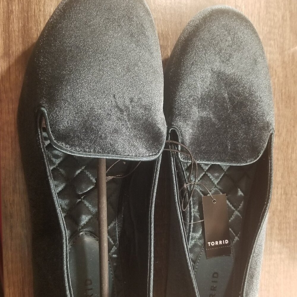 Torrid Emerald Velvet Loafer